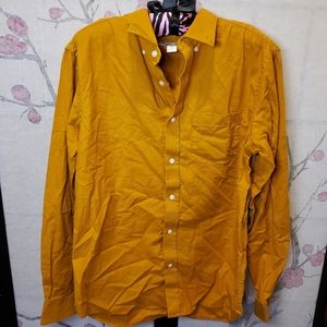 OLD NAVY Men's Mustard Button Down Shirt